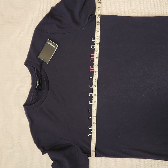 Ron Dorff navy organic cotton T-Shirt Player Digital sz M - Picture 5 of 8